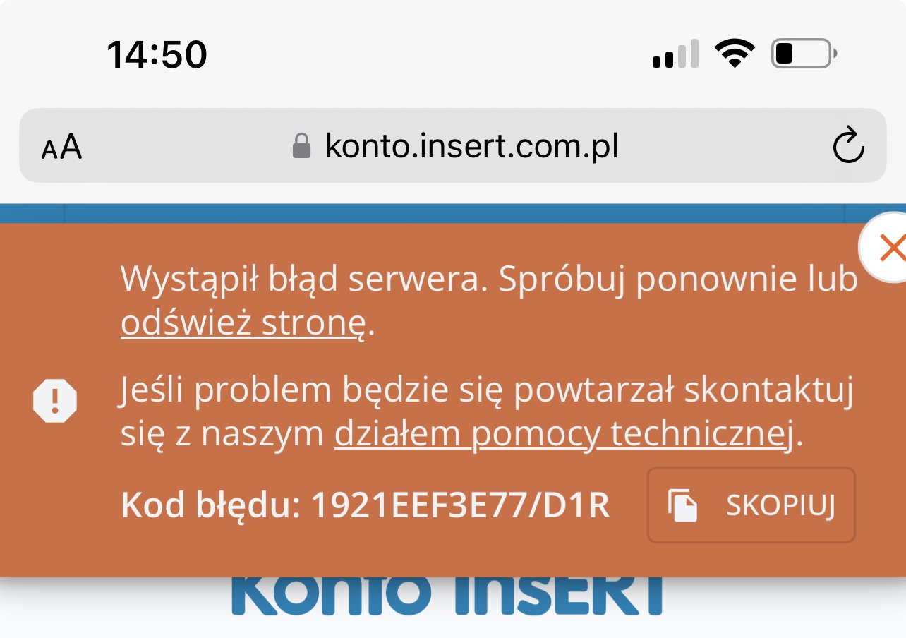 Problem z logowaniem - Sprawy techniczne - Forum InsERT
