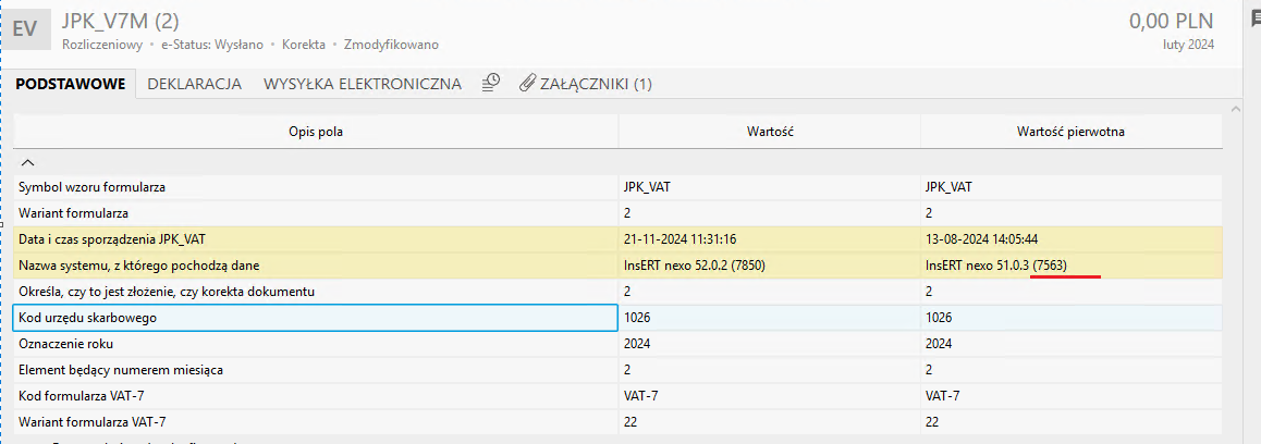 BLOKADA WYSYŁKI PONOWNEJ KOREKTY JPK - Rachmistrz nexo - Forum InsERT